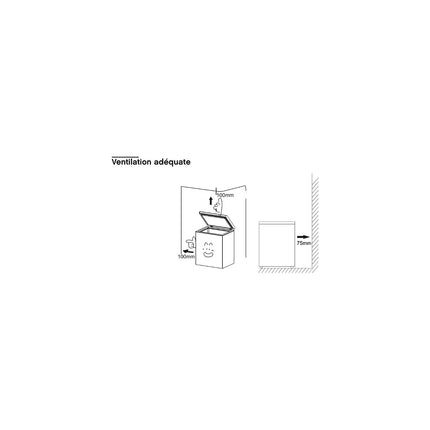 Congélateur coffre ESSENTIELB ECC85-140miB1