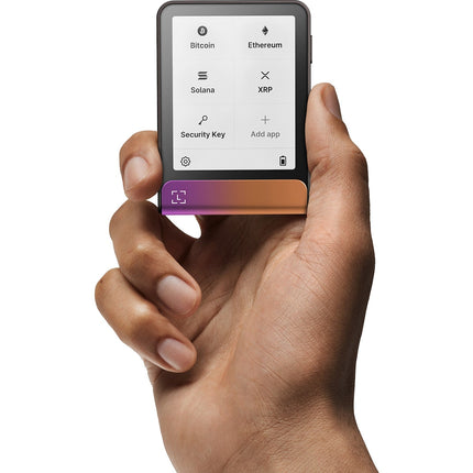 Crypto wallet LEDGER Flex Recovery key Fuchsia cendré
