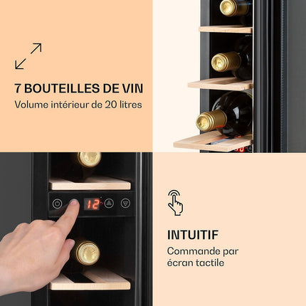 Cave à vin de service KLARSTEIN Vinovilla 7 Uno Built-In Blanc