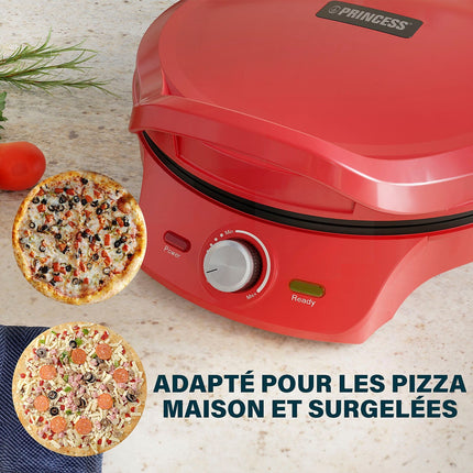 Four à pizza électrique PRINCESS Machine pizza/Thermost. réglable / Grill