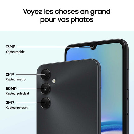 Smartphone SAMSUNG Galaxy A05s Noir 64Go Reconditionné