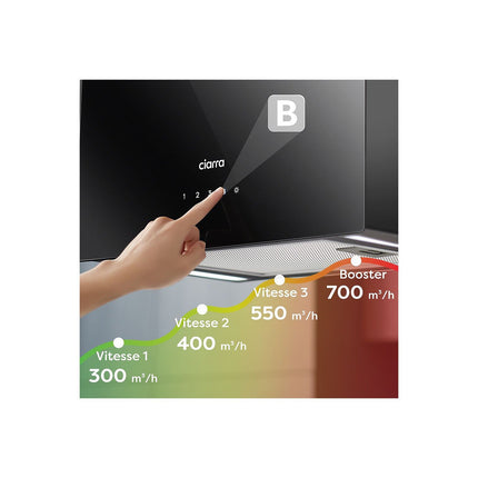 Hotte décorative îlot CIARRA CD4850B