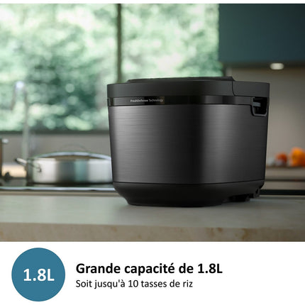 Cuiseur riz PHILIPS HD4814/31 rice cooker noir 1.8L, 800W