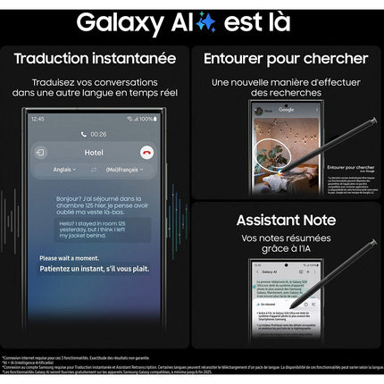 Smartphone SAMSUNG Galaxy S23 UltraNoir256Go Batterie Neuve Reconditionné