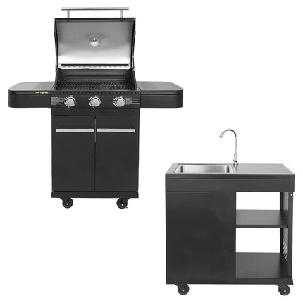 Barbecue gaz COOK'IN GARDEN Cuisine extérieure modulable FYRA - 3 br
