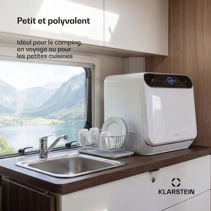 Mini lave vaisselle KLARSTEIN Oceana 7 Programmes AquaStop 860W 42cm