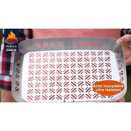 Poêle grill BEST OF TV a barbecue rectangulaire