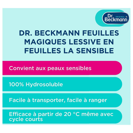 Lessive DR BECKMANN Feuilles Magiques - La Sensible x25 lavages