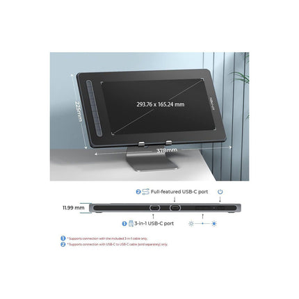 Tablette graphique XPPEN Artist 13 2e Génération Noir