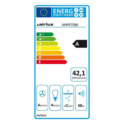 Hotte décorative murale AIRLUX AHP975BK