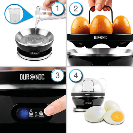 Cuiseur à oeufs DURONIC Duronic EB27 BK Cuiseur à œufs 400W 1 à
