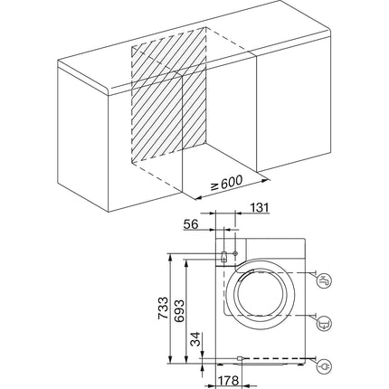 Lave linge séchant hublot MIELE WTD 160 WCS