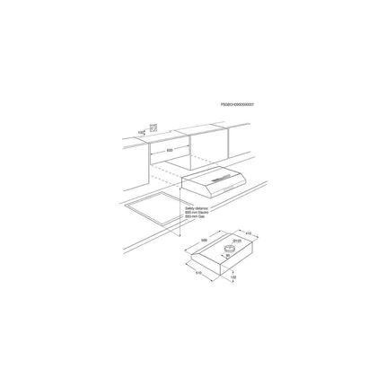 Hotte casquette ELECTROLUX EFU216S