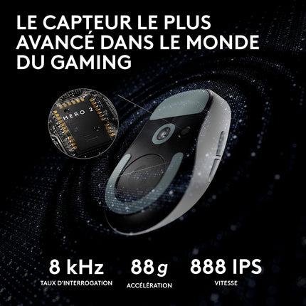 Souris Gamer Sans Fil LOGITECH G PRO X SUPERLIGHT 2 LIGHTSPEED