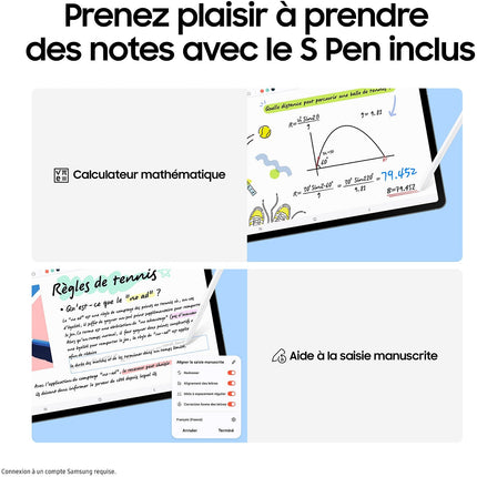 Tablette Android SAMSUNG Pack Galaxy Tab S10 FE 128Go avec Galaxy IA + BookCover Keyboard Slim + S Pen inclus