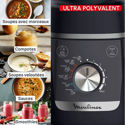 Blender chauffant MOULINEX Blendforce Cook 5 prog 6 vitess LM5768F0