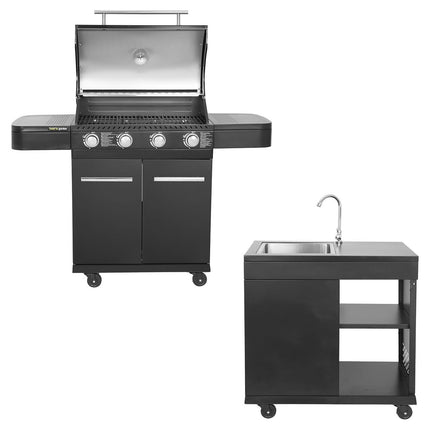 Barbecue gaz COOK'IN GARDEN Cuisine extérieure modulable FYRA - 4 br