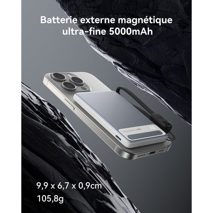 Batterie externe INIU 5000 mAh MagPro slim
