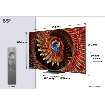 TV Mini LED TCL 55C89K 2025-55 pouces (139cm)