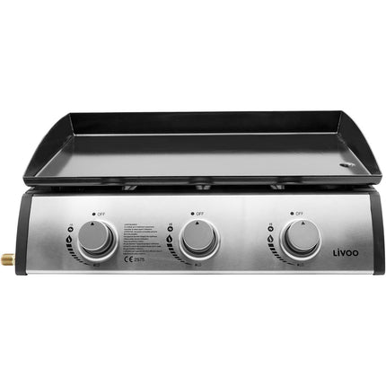 Plancha gaz LIVOO DOC277 3 bruleurs