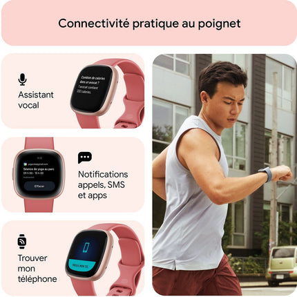 Montre santé FITBIT Versa 4 Aluminium Graphite et