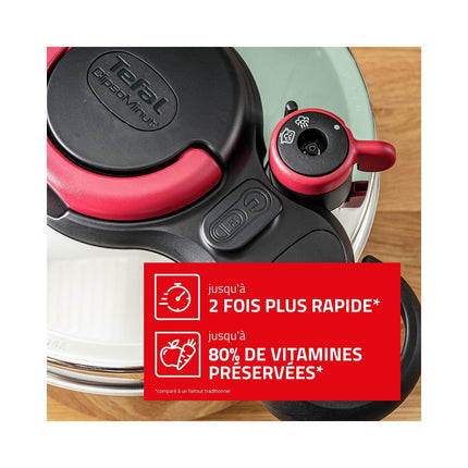Autocuiseur SEB Clipso Minut Easy 6L Noir