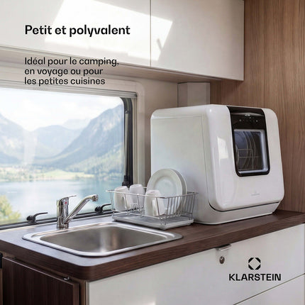 Mini lave vaisselle KLARSTEIN Melville 7 Programmes AquaStop 860W 42cm