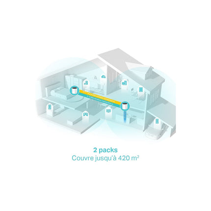 Système Wifi Mesh TP-LINK Deco X55(2-pack) mesh Wifi 6