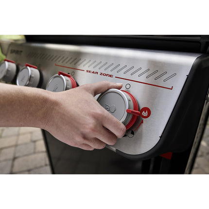Barbecue gaz WEBER Spirit E-310 black 3 brûleurs sur chariot 52x45 cm