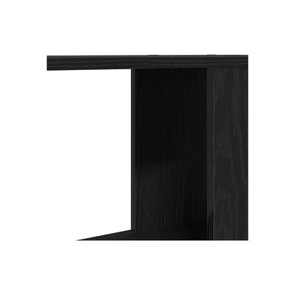 Meuble TV HELLOSHOP26 Meuble TV chêne noir design simple range
