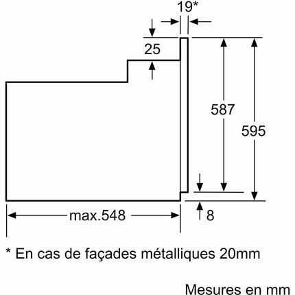 Four encastrable BOSCH HBF153ES1 Serenity Serie 2