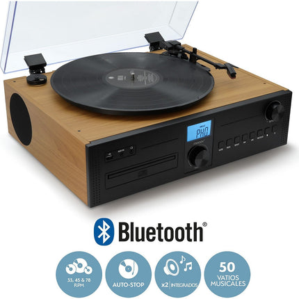 Chaîne HiFi MOOOV Platine Vinyle / CD / Radio