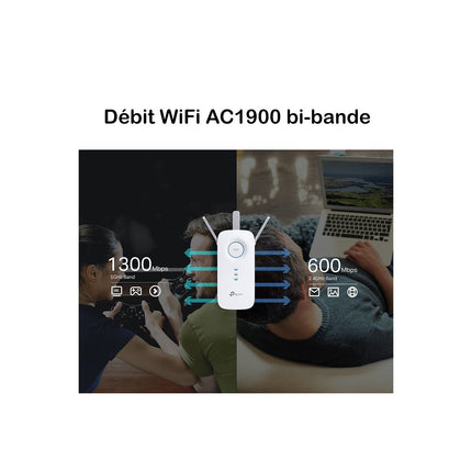 Répéteur Wifi TP-LINK RE550 Wifi AC1900 dual band