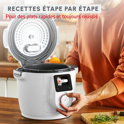 Cookeo MOULINEX YY5855FB WIFI 9-EN-1, 6 L, 9 modes de cuisson, 150 recettes + Extra crisp