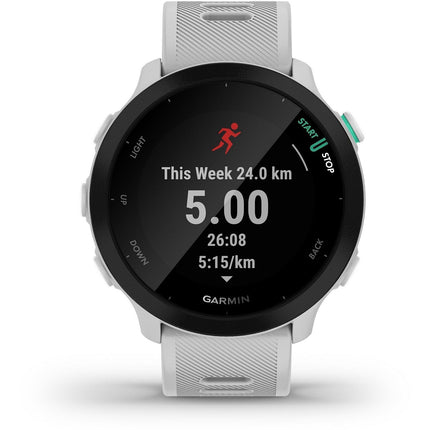 Montre sport GARMIN Forerunner 55 Running GPS BT 42 mm Blanc