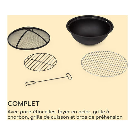 Brasero BLUMFELDT Grail - Gris foncé