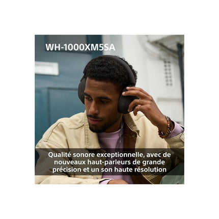 Casque SONY WH-1000XM5SA Noir Etui souple