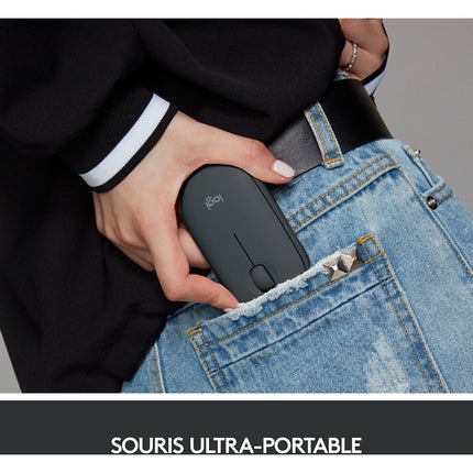 Souris sans fil LOGITECH Pebble M350 Wireless Graphite