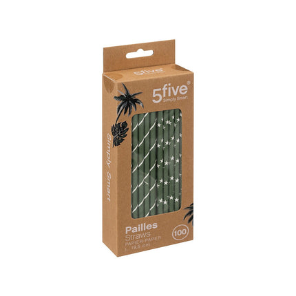 Paille 5FIVE x100 Papier Jangal