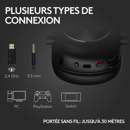 Casque gamer LOGITECH G PRO X GAMING Casque + Support