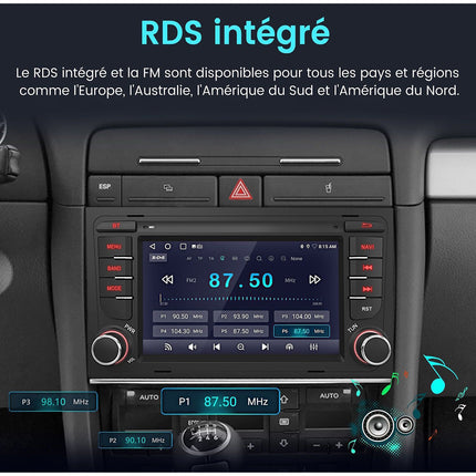Autoradio connecté JUNSUN pour Audi A4 B6 B7 2000-2009 Carplay