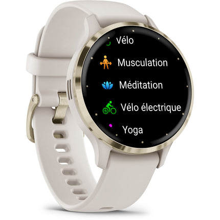 Montre sport GARMIN Venu 3S Sport et santé GPS AMOLED BT 41 mm Argent