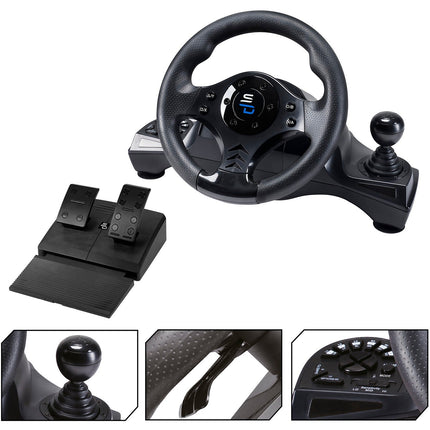 Volant + Levier de vitesses + Pédalier SUBSONIC GS 750 RACING WHEEL