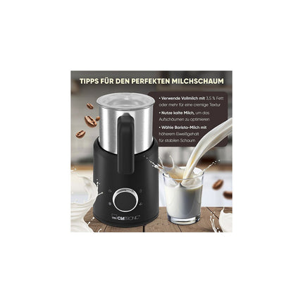 Mousseur à lait CLATRONIC MS3812-Noir