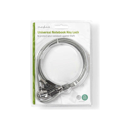 Support ordinateur portable NEDIS pour PC Verrouillage à Clé 1,8m Fiable