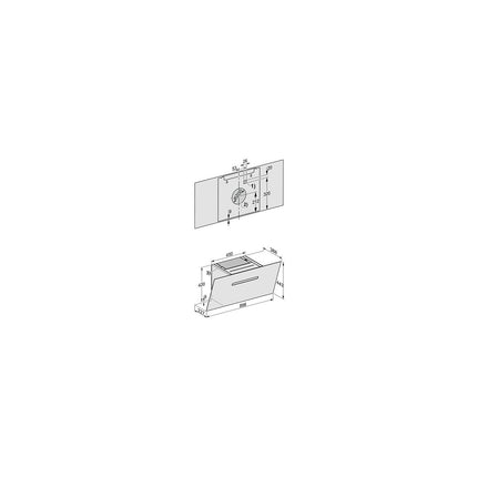 Hotte décorative murale inclinée MIELE DAH 1650 OBSW Active