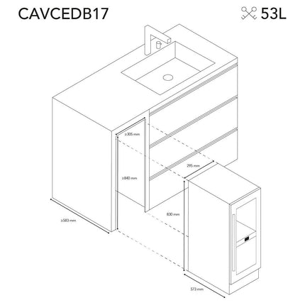 Cave à vin polyvalente LES PETITS CHAMPS CAVCEDB17