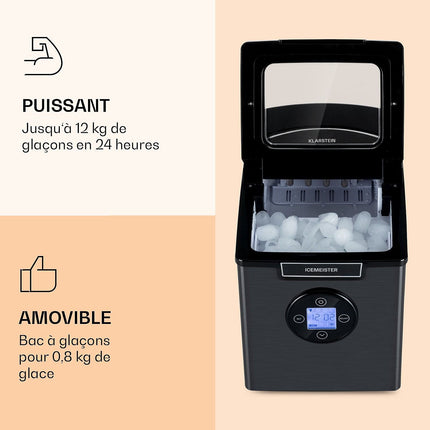 Machine à glaçons KLARSTEIN Icemeister 2G - Gris foncé