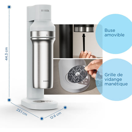 Machine à soda BRITA sodatrio blanche
