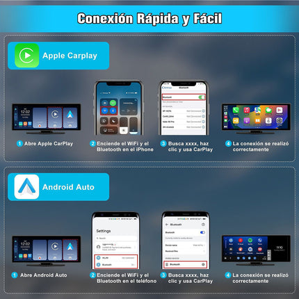 Autoradio connecté JUNSUN 10.26" GPS KAM USB Avec écran Carplay